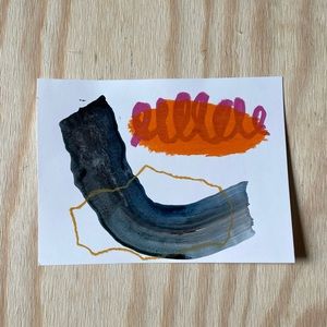 Mixed media abstract art